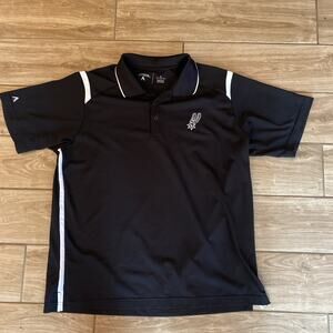 Antigua San Antonio Spurs Black Polo Men's Large